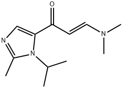 2-Propen-1-one, 3-(dimethylamino)-1-[2-methyl-1-(1-methylethyl)-1H-imidazol-5-yl]-, (2E)- 结构式