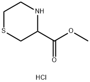 Thiomorpholine-3-carboxylic acid methyl ester hydrochloride 结构式