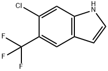 6-氯-5-(三氟甲基)-1H-吲哚 结构式