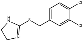 1H-Imidazole, 2-[[(3,4-dichlorophenyl)methyl]thio]-4,5-dihydro- 结构式