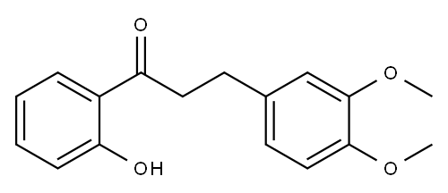 3-(3,4-Dimethoxyphenyl)-1-(2-hydroxyphenyl)propan-1-one 结构式