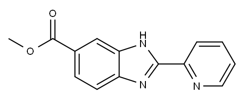 Methyl 2-(Pyridin-2-yl)-1H-benzo[d]imidazole-6-carboxylate 结构式