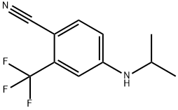 4-(Isopropylamino)-2-(trifluoromethyl)benzonitrile 结构式