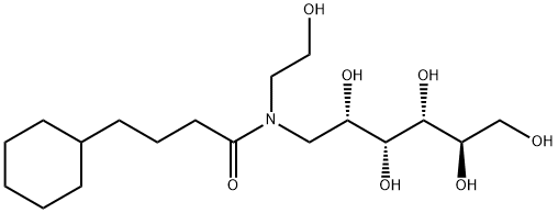 1-[(4-环己基-1-氧代丁基)(2-羟基乙基)氨基]-1-脱氧-D-山梨糖醇 结构式