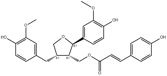 Lariciresinol p-coumarate 结构式