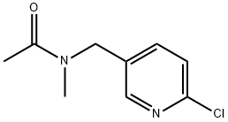 N-[(6-氯-3-吡啶基)甲基]-N-甲基-乙酰胺 结构式