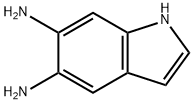 1H-吲哚-5,6-二胺 结构式