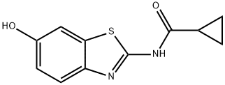 Cyclopropanecarboxamide, N-(6-hydroxy-2-benzothiazolyl)- 结构式