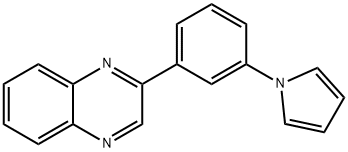 Quinoxaline, 2-[3-(1H-pyrrol-1-yl)phenyl]- 结构式