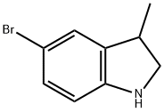 1H吲哚,5-溴-2,3-二氢-3-甲基 结构式