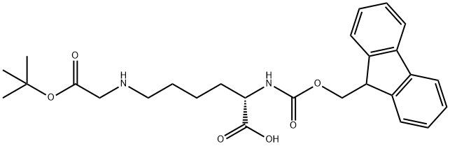 FMOC-LYS(乙酸叔丁酯)-OH 结构式