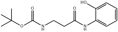Carbamic acid, [3-[(2-hydroxyphenyl)amino]-3-oxopropyl]-, 1,1-dimethylethyl ester (9CI) 结构式