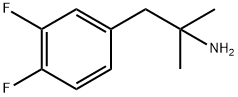 1-(3,4-二氟苯基)-2-甲基丙-2-胺 结构式