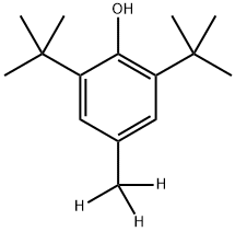 2,6-DI-TERT-BUTYL-4-METHYL-D3-PHENOL 结构式