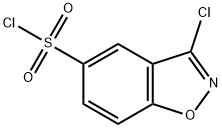 1,2-Benzisoxazole-5-sulfonyl chloride, 3-chloro- 结构式