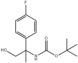 Carbamicacid,[1-(4-fluorophenyl)-2-hydroxy-1-methylethyl]-,1,1-dimethylethylester(9CI) 结构式