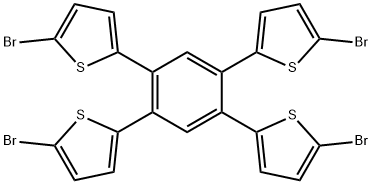 2-[2,4,5-tris(2-thienyl)phenyl]thiophene 结构式