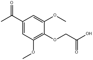 Acetic acid, 2-(4-acetyl-2,6-dimethoxyphenoxy)- 结构式