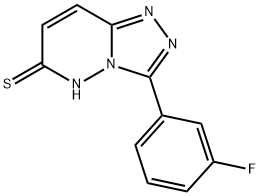 3-(3-氟苯基)-[1,2,4]三唑并[4,3-B]哒嗪-6-硫醇 结构式