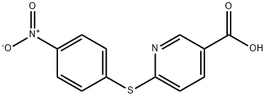 6-((4-硝基苯基)硫代)烟酸 结构式