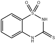 2H-Benzo[e][1,2,4]thiadiazine-3(4H)-thione 1,1-dioxide 结构式