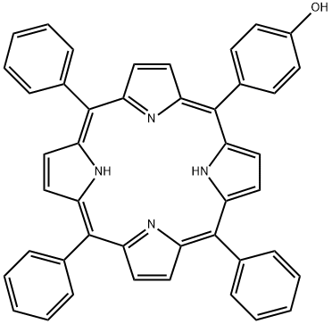 5-(羟苯基)- 10,15,20-苯基卟啉 结构式