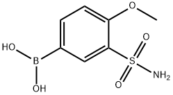 5-硼酸-2-甲氧基苯磺酰胺 结构式