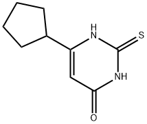 6-cyclopentyl-2-thioxo-2,3-dihydropyrimidin-4(1H)-one 结构式