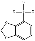 苯并[D][1,3]二氧杂环戊-4-磺酰氯 结构式