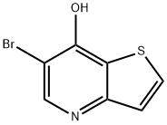 6-Bromo-thieno[3,2-b]pyridin-7-ol 结构式