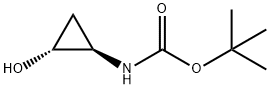 TERT-BUTYL N-[(1R,2R)-2-HYDROXYCYCLOPROPYL]CARBAMATE 结构式