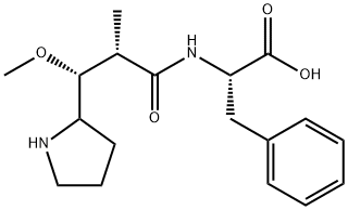 L-Phenylalanine, N-[(2R,3R)-3-methoxy-2-methyl-1-oxo-3-(2S)-2-pyrrolidinylpropyl]- 结构式