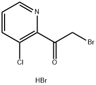 2-bromo-1-(3-chloropyridin-2-yl)ethan-1-one 结构式