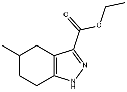 5-methyl-4,5,6,7-tetrahydro-1H-indazole-3-carboxylic acid ethyl ester 结构式