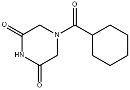 2,6-Piperazinedione, 4-(cyclohexylcarbonyl)- 结构式