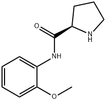 N-?(2-?methoxyphenyl)?-?, (2R)?- 2-?Pyrrolidinecarboxami?de 结构式