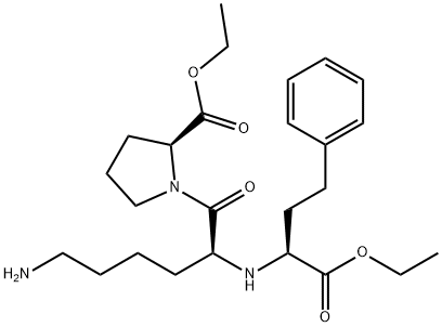 (S)-Lisinopril Diethyl Ester 结构式