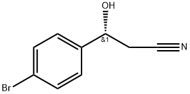 (R)-3-(4'-BROMOPHENYL)-3-HYDROXYPROPANENITRILE 结构式