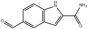 5-formyl-1H-indole-2-carboxamide 结构式