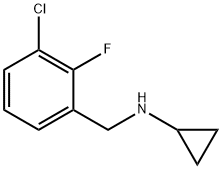Benzenemethanamine, 3-chloro-N-cyclopropyl-2-fluoro- 结构式