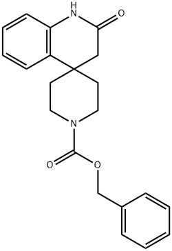 Spiro[piperidine-4,4'(1'H)-quinoline]-1-carboxylic acid, 2',3'-dihydro-2'-oxo-, phenylmethyl ester 结构式