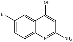 2-amino-6-bromoquinolin-4-ol 结构式