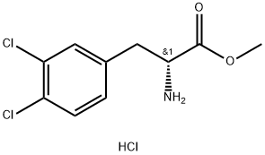 METHYL (2R)-2-AMINO-3-(3,4-DICHLOROPHENYL)PROPANOATE HCl 结构式