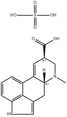 (+)-lysergic acid , sulfate 结构式