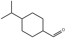 4-(propan-2-yl)cyclohexane-1-carbaldehyde, Mixture of diastereomers 结构式