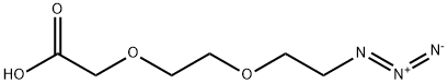 叠氮-二聚乙二醇-乙酸 结构式