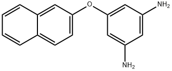 5-(萘-2-基氧基)苯并-1,3-二胺 结构式