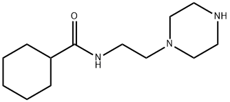 Cyclohexanecarboxamide, N-[2-(1-piperazinyl)ethyl]- 结构式