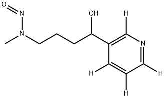 4-(甲基亚硝胺)-1-(3-吡啶基)-1-丁醇-[D4](NNAL-[D4]) 结构式
