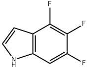 4,5,6-三氟-1H-吲哚 结构式